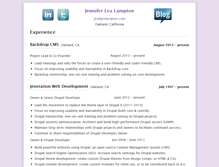 Tablet Screenshot of jenlampton.com